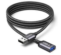 rallonge USB 2m, cable USB a male femelle, prolongateur extension charge alimentation données, compatible avec PC bureau camera voiture PS5 TV clavier souris imprimante webcam casque gaming