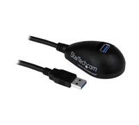StarTech Câble d'extension SuperSpeed USB 3.0 A vers A sur socle 1,5 m Noir (M/F)