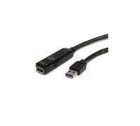 Rallonge USB 3.0 active de 5 m - STARTECH - Adaptateur secteur inclus - Noir