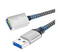 Rallonge USB 3.0,câble 3M d'extension USB 5Gbps USB A vers A Câble d'extension pour clé USB,lecteur de cartes,clavier,imprimante,scanner,appareil photo,souris,casque,hub USB,imprimante,webcam,PS5/4