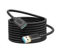 Rallonge USB 3.0 de 20 m, rallonge USB 3.0 haute vitesse type A mâle vers A femelle pour Playstation, Xbox, lecteur flash USB, lecteur de cartes, disque dur, clavier, imprimante, scanner (20 pieds/6m)