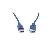 Rallonge USB 3.0 type A / A bleue - 1,0 m