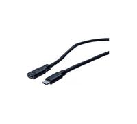 exertis Connect - Câble d'extension USB - 24 pin USB-C (M) pour 24 pin USB-C (F) - USB 3.1 Gen1 - 2 m - noir