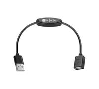 Rallonge USB 5 V - Câble d'alimentation à 3 vitesses pour ventilateur de plafond USB - Lampe LED - Câble contrôleur de vitesse
