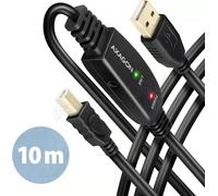 Rallonge USB-A/B 2.0 amplifiée Axagon ADR-210B M/M 10m