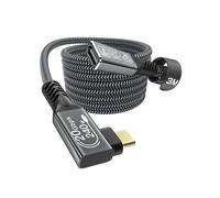 Rallonge USB-C 3m Mâle-Femelle, Câble Extension 3.2 20Gbps 240W, Vidéo 4K @60Hz, Coudé Compatible iPhone 15/16 Pro Max, MacBook, Galaxy S24