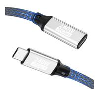 Rallonge USB C Câble,3M 20Gbps/240W/5K@60Hz Rallonge USB C 3.2,4K@144Hz Câble vidéo Type C mâle vers femelle compatible avec iPhone 17/16/Pro/Pro Max/iPhone 15/MacBook Pro/iPad Pro,Moniteur,Laptop