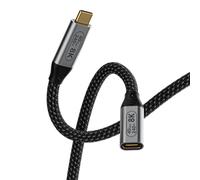 rallonge usb c male femelle compatible Thunderbolt 4 rallonge Câble 1M, Usb4 Transmission 40Gbps ,Charge rapide 240W,8k@60Hz Transmission vidéo,Adapté pour Galaxy S24/ S23/S22/S21,Smartphones,Moniteur