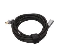 Rallonge USB, câble USB C à angle droit, construction en nylon avec tressage renforcé pour une durabilité supérieure, transfert de données