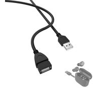 Rallonge USB de charge compatible avec écouteurs JLab Go Air/Pop/Sport/Tones, JLab Epic Air ANC/Sport ANC, JLab JBuds Air/Sport/Executive/ANC/Play Gaming/Pro, 1,5 m