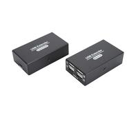 Rallonge USB Ethernet RJ45 LAN, Hub USB 2.0, émetteur et Récepteur D'extension USB, Plug and Play, pour Ordinateur de Bureau, Clavier, Souris, Tablette, Appareil Photo (Prise UE)