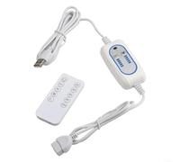 Rallonge USB télécommandée avec minuteur de 2/4/6/8/12 heures, 4 vitesses réglables pour ventilateurs alimentés par USB, entrée 5 V 2 A, câble de 200 cm
