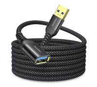 Rallonge Usb Type A Mâle Vers Femelle - 5 M - Câble D'Extension Usb 3.0 - Transfert De Données Élevé - Compatible Avec Webcam, Manette De Jeu, Clavier Et Disque Dur
