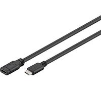 Goobay 45393 Rallonge USB-C USB 3.1 1re Génération, Noir