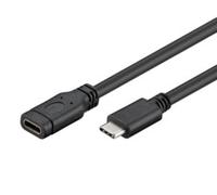 Goobay 45393 Rallonge USB-C USB 3.1 1re Génération, Noir