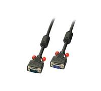 Rallonge LINDY VGA Fiche mâle VGA 15 pôles, Prise femelle VGA 15 pôles 2.00 m noir 36393 Câble VGA