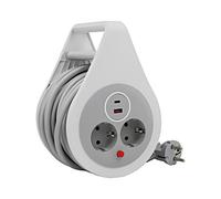 Rallonge W-72020 3G1,5mm² 10m PVC blanc Nombre de prises : 4 13A PLASTROL