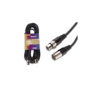 Rallonge xlr 3P male / femelle noir 10m