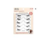 Ardell Half Naked 434 Lot de 5 paires de faux cils naturels œil de chat - Volume léger et ascenseur - Silhouette ailée - Doux et légers - Bandes de cils prédécoupées pour relever les coins extérieurs