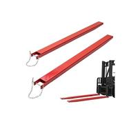 VEVOR Rallonges de Fourches à Palette 1840x115 mm Extensions de Fourche pour Chariot Élévateur 1 Paire en Acier au Carbone avec Broches pour Déplacer et Transporter Charges Volumineux Lourds, Rouge