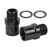 Rallonges de pédale de vélo de 0,79 Pouces, Les Extensions de pédale réduisent la Friction, Les pièces de vélo électrique en Alliage de Titane à Faible Bruit conviennent aux (Black)