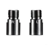 Rallonges de pédale de vélo en acier chromé de 20 mm, entretoises de pédale de vélo pour gros pneus, élargisseur de bras de manivelle gauche et droit pour soulager les douleurs au genou, rehausseurs