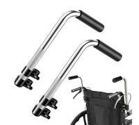 Rallonges de poignées fauteuil roulant Extenseur Réglable 2 Pièces | Prolongement De Fauteuils Roulants Pour Déambulateur Rallator Adultes Stabilité Améliorée Assistance Mobilité Exercice