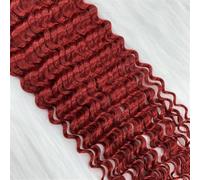 rallonges de ruban Human Hair Extensions 18Inches Tape in Remy Curly Hair Bundles For Women 40G Extensions de cheveux(Red)