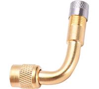 Rallonges de valve pour voitures, motos et vélos | Rallonge de valve de pneu à 90° | Adaptateur de valve de pneu | Valve d'angle à 90° | Valve coudée en laiton | Valve à monter [pivotant à 360°] | Val
