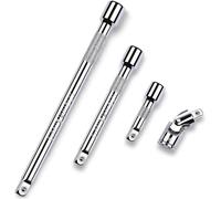 Rallonges Flexibles Pour Douilles Jeu de 4 rallonges for douilles 3/8" ou 1/4", comprenant et cardan(4Pcs 1-4)