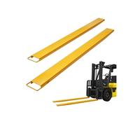 Rallonges Fourche à Palette Extensions Elévateur Acier Carbone Jaune 244x16,5cm