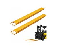Rallonges Fourches Palette 1520x115 mm Acier Carbone pour Chariot Élévateur Charges Volumineuses Jaune