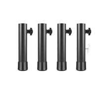 Rallonges réglables pour pieds de table, rehausseurs en acier robuste pour une hauteur accrue, 2/4 niveaux, boulons de fixation, accessoires pour pieds de meubles