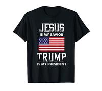 Rally religieux Jésus Is My Savior Trump Is My President T-Shirt