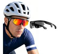 Rally Vision Glasses, Hands-Free Cycling Camera with Open-Ear Audio，Black-B