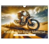 Rallye du désert Dakar Moto, Version française (Calendrier mural 2026 DIN A4 portrait), Calendrier CALVENDO mensuel