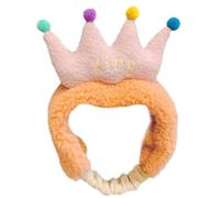 Ralondbey Bandeau élastique pour le visage - Couronne colorée - Turban en peluche pour spa et maquillage