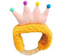 Ralondbey Bandeau élastique pour le visage - Couronne colorée - Turban en peluche pour spa et maquillage