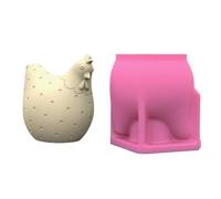 Ralondbey Moule en résine époxy délicat en forme de poule - Facile à utiliser - Moule en silicone pour décoration de maison - Moule pour décoration de plumes - Moules en silicone pour moulage de