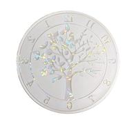 Ralondbey Moules en silicone pour moulage de résine époxy - Effet arc-en-ciel - Moule en silicone pour horloge d'arbre de vie - Moule en silicone holographique pour pendentif mural