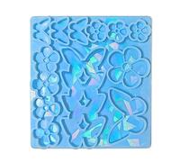 Ralondbey Moules en silicone pour moulage de résine époxy, moule à épingles à cheveux, moule holographique en silicone pour la fabrication de travaux manuels