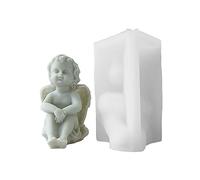 Ralondbey Moules en silicone pour moulage de résine époxy, moules à savon, bougies, fabrication de savon, fournitures de savon, matériau en silicone en forme d'ange pour la fabrication artisanale