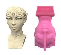 Ralondbey Moules en silicone pour moulage de résine époxy, moules en résine de silicone pour la fabrication de pots de fleurs succulentes, pots de fleurs, bougeoirs