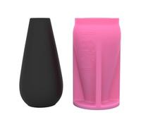 Ralondbey Moules en silicone pour moulage de résine époxy - Vase en silicone de forme ronde - Support de pinceaux de maquillage - Vase décoratif
