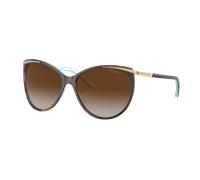 Ralph Femme Sunglass RA5150 - Couleur du Monture: Havana On Acquamarine, Couleur de Lentille: Dégradé Marron