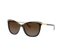 Ralph Femme Sunglass RA5203 - Couleur du Monture: Noir, Couleur de Lentille: Brun dégradé polarisé