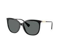 Ralph Femme Sunglass RA5248 - Couleur du Monture: Noir brillant, Couleur de Lentille: Gris foncé Polarisé