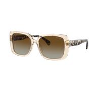 Ralph Femme Sunglass RA5298U - Couleur du Monture: Transparent Marron clair, Couleur de Lentille: Dégradé Marron Polarisé
