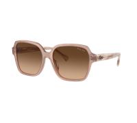 Ralph Femme Sunglass RA5304U - Couleur du Monture: Opale rose beige brillant, Couleur de Lentille: Dégradé Marron