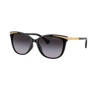 Ralph Femme Sunglass RA5309U - Couleur du Monture: Noir brillant, Couleur de Lentille: Dégradé Gris